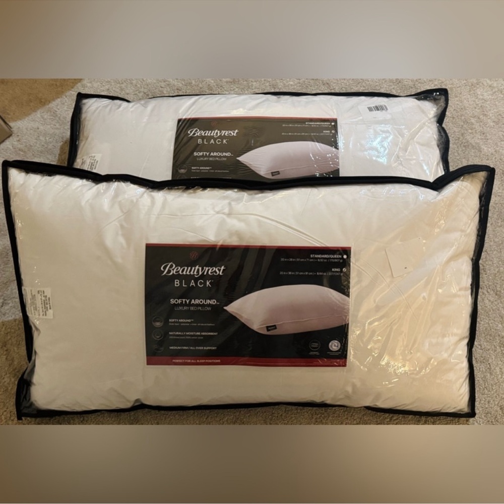 🎉LAST‎ PIECE🎉2PC BEAUTYREST BLACK
Luxurious Down And Feather Blend Pillows